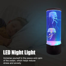 Load image into Gallery viewer, Bedside Mood Night Lamp Jellyfish Volcano Water Aquarium Tank LED Relaxing Jellyfish Hypnotic Lamp Aquarium LED Night Light