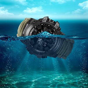 LED Military Watch with compass 30M Waterproof men's Sports Watch Men Sport Watch Shock Sport Watches Electronic Wristwatches