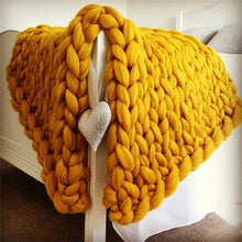 Load image into Gallery viewer, Handmade Chunky Knit Blanket