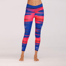 Load image into Gallery viewer, Glamour Striped Print Fitness Leggings