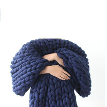 Load image into Gallery viewer, Handmade Chunky Knit Blanket