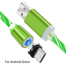 Load image into Gallery viewer, LED Glow Flowing Magnetic Charger Cable