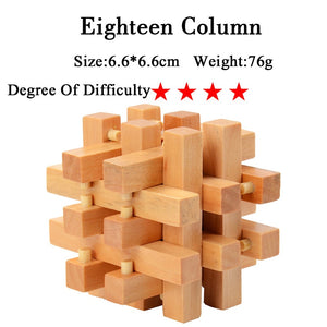 IQ 3D Wooden Brain Teaser Game