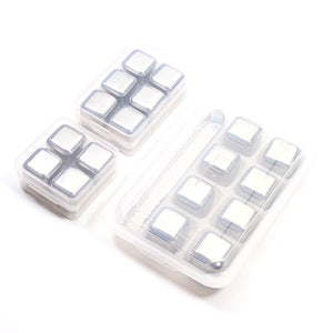 Stainless Steel Ice Cube, Reusable Chilling Stones for Whiskey