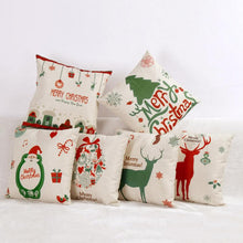 Load image into Gallery viewer, Merry Christmas Pillow Covers Deer Cushion Decorations for Home