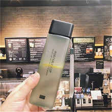 Load image into Gallery viewer, Square Frosted Plastic Water Bottle Portable Transparent Fruit Juice Leak-proof Bottle