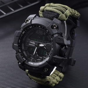 LED Military Watch with compass 30M Waterproof men's Sports Watch Men Sport Watch Shock Sport Watches Electronic Wristwatches