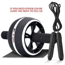 Load image into Gallery viewer, New 2 in 1 Ab Roller&amp;Jump Rope No Noise Abdominal Wheel Ab Roller with Mat For Arm Waist Leg Exercise Gym Fitness Equipment