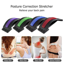 Load image into Gallery viewer, 1PC Back Stretch Equipment Magic Stretcher Fitness Lumbar Massager Relaxation Spine Pain Relief Posture Corrector