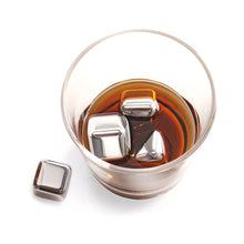 Load image into Gallery viewer, Stainless Steel Whiskey Stone Ice Cube Bar