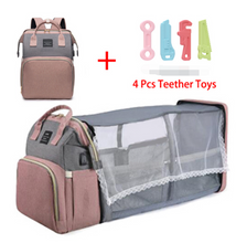 Load image into Gallery viewer, Folding Mommy Bag Lightweight Portable Folding Crib