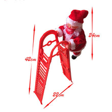 Load image into Gallery viewer, Santa Climbing Ladder Christmas Decoration