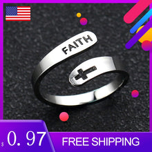 Load image into Gallery viewer, Stainless Steel Adjustable Faith Rings