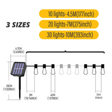 Load image into Gallery viewer, LED Solar String Lights IP65 Waterproof