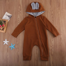 Load image into Gallery viewer, Baby Deer Hooded Jumpsuit