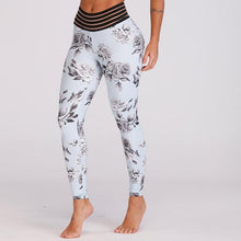 Load image into Gallery viewer, High Waist Floral Pocket Push Up Leggings