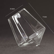 Load image into Gallery viewer, Creative Round Mouth Transparent Diamond Whiskey Glass