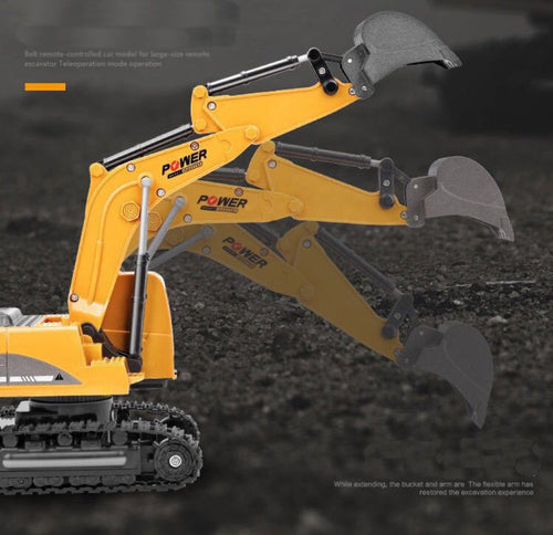 2.4Ghz 6 Channel 1:24 RC Excavator toy RC Engineering Car Alloy and plastic Excavator RTR For kids Christmas gift