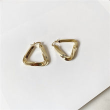 Load image into Gallery viewer, Geometric Hollow Triangle Earrings