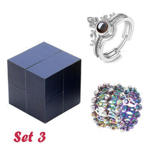 Load image into Gallery viewer, 100 Language I Love You Rings with Jewelry Box