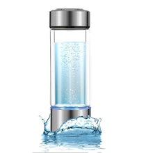 Load image into Gallery viewer, 420ML Portable Electrolysis Hydrogen Generator Water Filter Bottle Glass