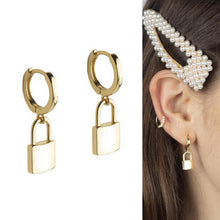 Load image into Gallery viewer, Lock Earrings