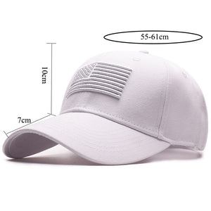 TACVASEN Tactical Baseball Cap Men Summer USA Flag Sun Protection Snapback Cap Male Fashion Casual Golf Baseball Hat Airsoft Hat