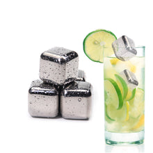 Load image into Gallery viewer, Stainless Steel Ice Cube, Reusable Chilling Stones for Whiskey