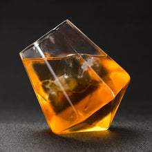 Load image into Gallery viewer, Creative Round Mouth Transparent Diamond Whiskey Glass