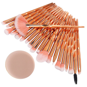 20 PCS Diamond Makeup Brushes Powder Set