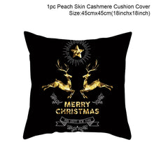 Load image into Gallery viewer, Set of 4 Christmas Cushion Cotton Linen Merry Christmas Cover Cushion