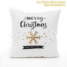 Load image into Gallery viewer, Set of 4 Christmas Cushion Cotton Linen Merry Christmas Cover Cushion