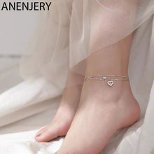 Load image into Gallery viewer, Double Layer Love Heart Anklet Bracelet