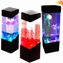 Load image into Gallery viewer, Bedside Mood Night Lamp Jellyfish Volcano Water Aquarium Tank LED Relaxing Jellyfish Hypnotic Lamp Aquarium LED Night Light