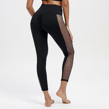 Load image into Gallery viewer, High Waisted Bum Scrunch Mesh Patchwork Push Up Workout Leggings