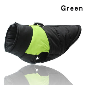 Winter Pets Clothing for Small Large Dogs Waterproof  Padded Vest Zipper Jacket Coat