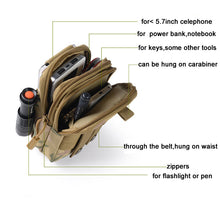 Load image into Gallery viewer, IKSNAIL Tactical Pouch Molle Hunting Bags Belt Waist Bag Military Tactical Pack Outdoor Pouches Case Pocket Camo Bag For Iphone