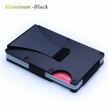 Load image into Gallery viewer, Men Stainless Steel Elastic Band Slim Money Wallet Credit Card Holder