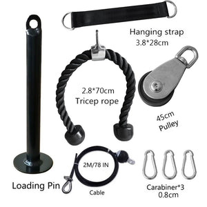 DIY Fitness Pulley Cable System