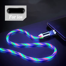 Load image into Gallery viewer, LED Glow Flowing Magnetic Charger Cable