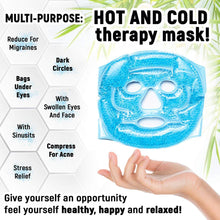 Load image into Gallery viewer, Cold Facial Gel Mask Cooling Ice Pack for Face, Eyes, Great Hot Cold Therapy