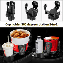 Load image into Gallery viewer, NEW Car Cup Holder Expander Adapter VehicleMounted Auto Water Cup Drink Holder 360Degrees Rotating Car Dual Cup Mount Adjustable