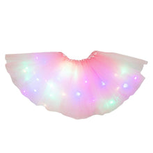 Load image into Gallery viewer, Kids Girls LED Light Up Cute Tutu Skirt Baby Girl Solid Lighten Pettiskirt Ballet Toddler Girls Lace Princess Fancy Costumes