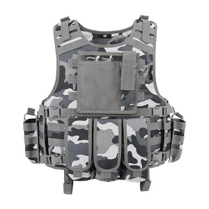 MGFLASHFORCE Molle Airsoft Vest Tactical Vest Plate Carrier Swat Fishing Hunting Vest Military Army Armor Police Vest