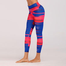 Load image into Gallery viewer, Glamour Striped Print Fitness Leggings