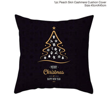 Load image into Gallery viewer, Set of 4 Christmas Cushion Cotton Linen Merry Christmas Cover Cushion