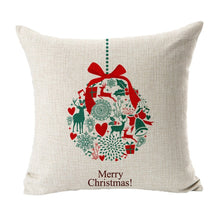 Load image into Gallery viewer, Merry Christmas Pillow Covers Deer Cushion Decorations for Home