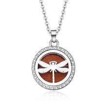 Load image into Gallery viewer, Aroma Locket Necklace Magnetic Stainless Steel Aromatherapy Essential Oil Diffuser