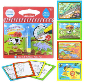 Magic Water Drawing Book Coloring Book Doodle & Magic Pen Painting Drawing Board