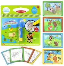 Load image into Gallery viewer, Magic Water Drawing Book Coloring Book Doodle &amp; Magic Pen Painting Drawing Board